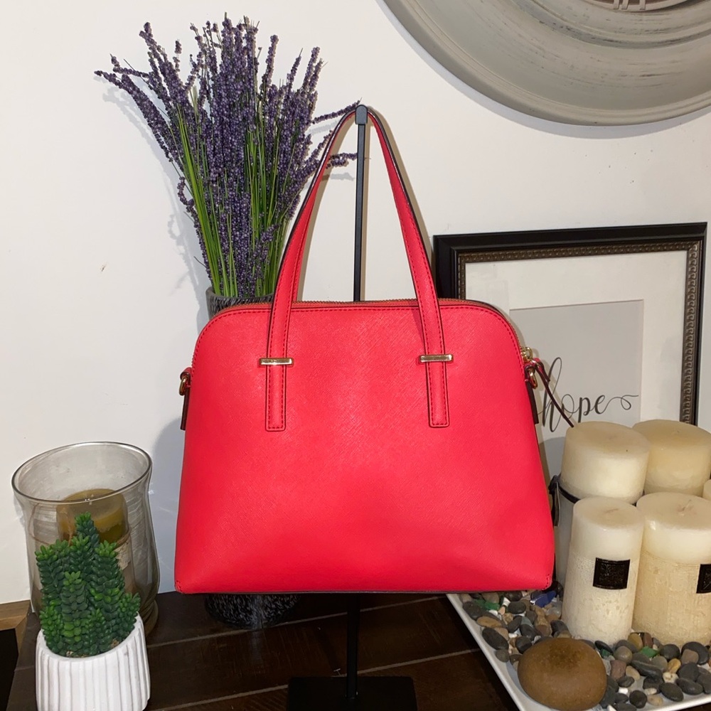 Kate Spade New York Cedar Street Maise Leather Satchel Handbag w Dust Bag - Picture 6 of 16
